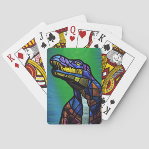 T-Rex King of the Dinosaurier Spielkarten