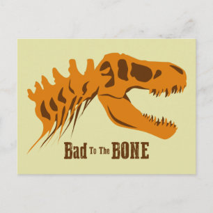 T-Rex-Knochen Postkarte