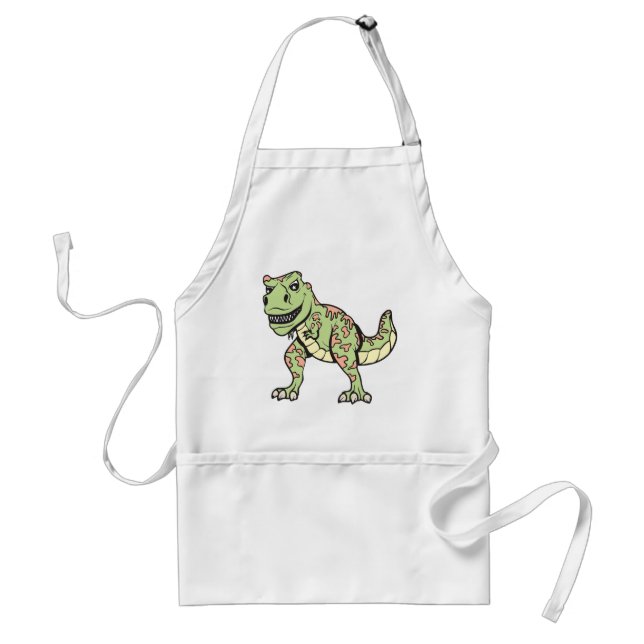 T-rex!  Kundengerecht! Schürze (Vorne)