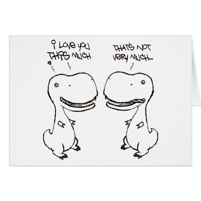 T-rex Liebe (Vorderseite (Horizontal))