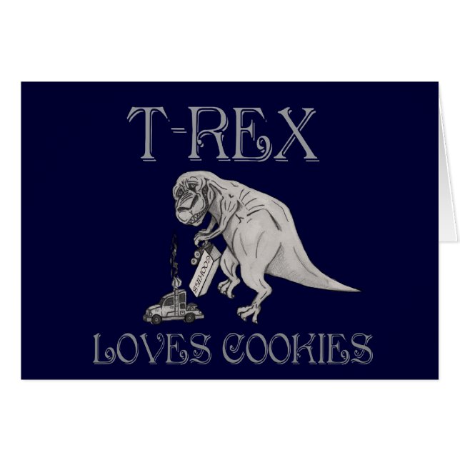 T-Rex Liebe-Plätzchen (Vorderseite (Horizontal))