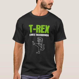 T Rex liebt Taekwondo Taekwondo-Trainer T-Shirt