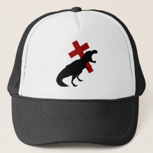 T-Rex mit Kreuz Truckerkappe