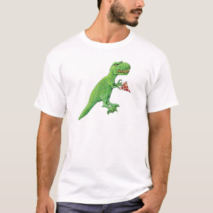 T-Rex mit Pizza T-Shirt