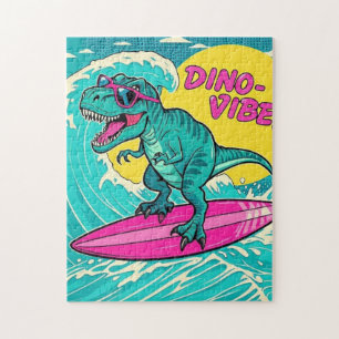 T-Rex mit Sonnenbrille und Neonrosa