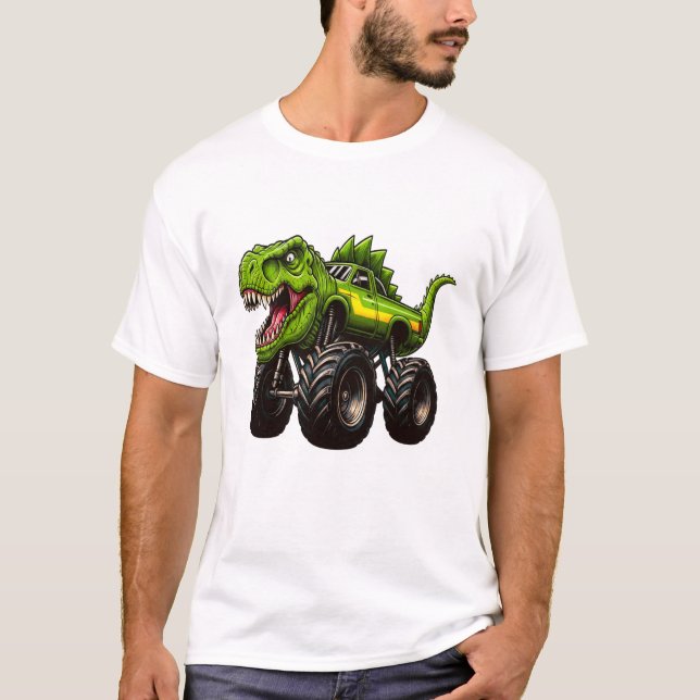 T-Rex-Monstertruck T-Shirt (Vorderseite)
