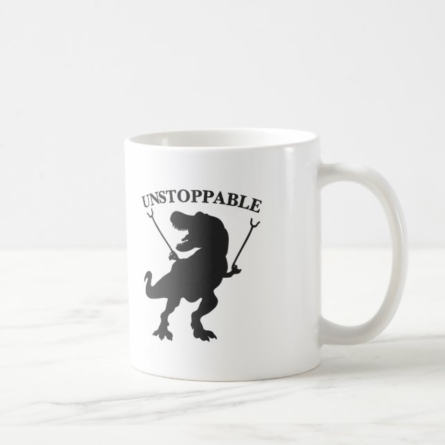T-rex nicht zu stoppen - Wählen Sie die Hintergrun Kaffeetasse (Rechts)