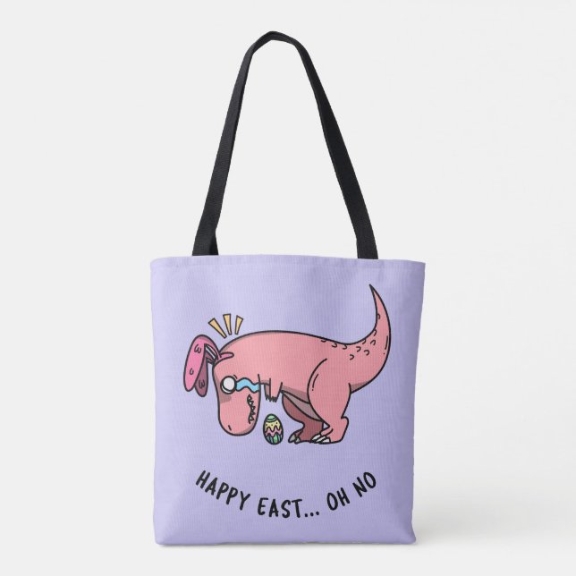 T-Rex Osterkampf Tote Bag Tasche (Rückseite)