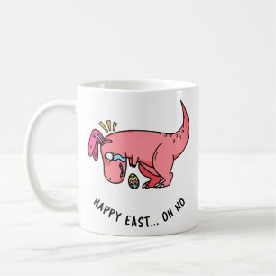 T-Rex Pâques Mug de lutte