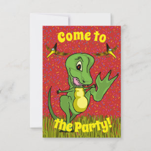 T-Rex-Party Einladung