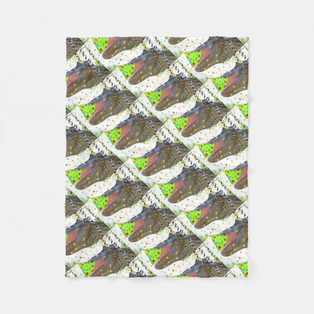 T-Rex-Party Fleecedecke (Vorderseite)