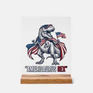 T-Rex patriotique Amerisaurus Rex Design de T-shir