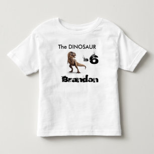 T-Rex Personalisiertes Geburtstagshirt Kleinkind T-shirt