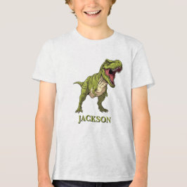 T-Rex Personalized Tri-Blend Shirt