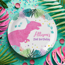 T-Rex Pink Dinosaur Girl Dino Prähistorischer Gebu