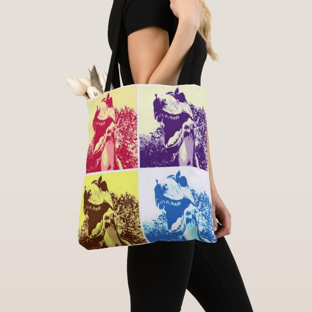 T-Rex Pop Art Tasche (Von Nahem)