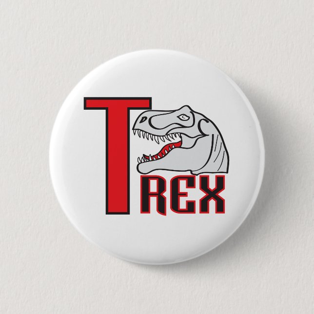 T-Rex-Portrait Button (Vorderseite)