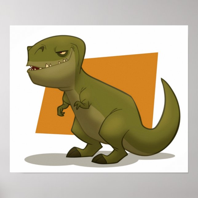 T-Rex-Poster Poster (Vorne)