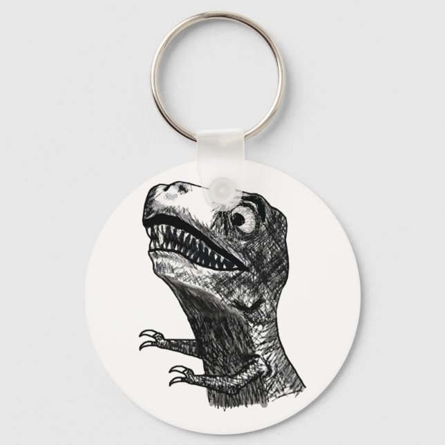 T-Rex Rage Meme - Schlüsselanhänger (Vorderseite)