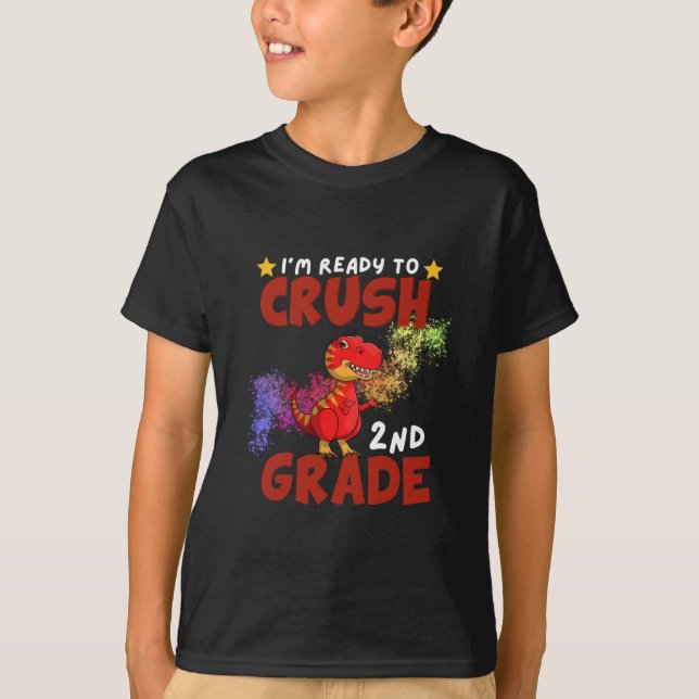 T-Rex Ranch Park Ranger T-Shirt pour enfants noirs (Devant)