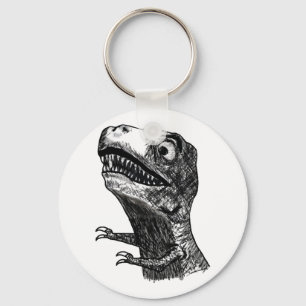 T-Rex Raserei Meme - Schlüsselanhänger