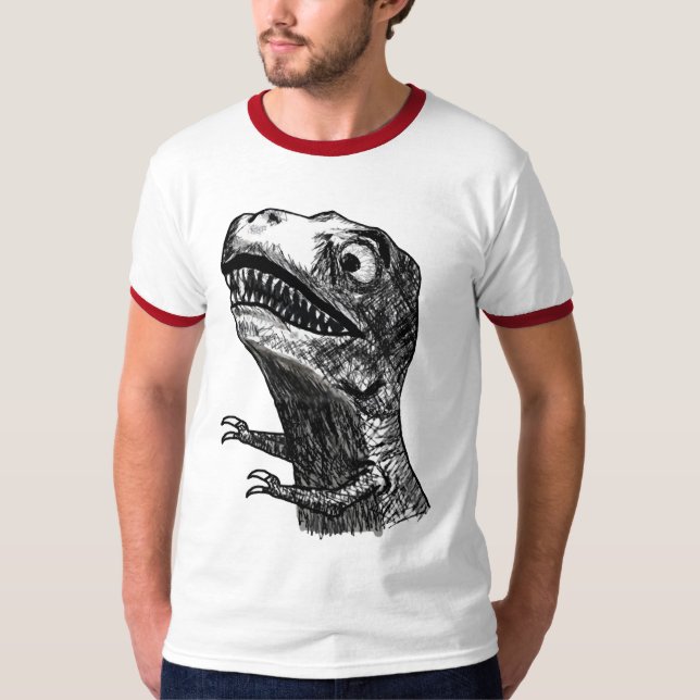 T-Rex Raserei Meme - Wecker-T - Shirt (Vorderseite)