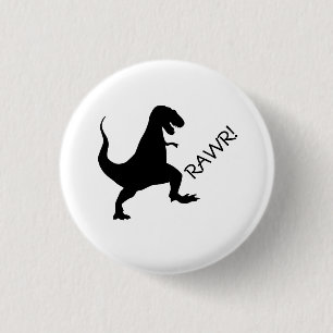 T Rex rawr! Knopf Button
