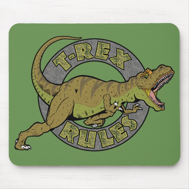 T-Rex-Regeln Mousepad (Vorne)