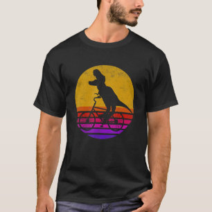 T Rex Reiten eines Fahrrads Trex Dinosaur Fahrradf T-Shirt