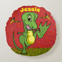 T-Rex Rundkissen Rundes Kissen
