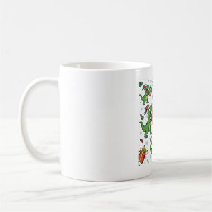 T-Rex Santa-Hut Weihnachtsdinosaurier Kaffeetasse