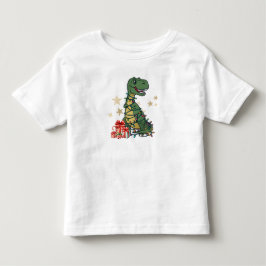 T-Rex schmückt den Saal - Lustige Dinosaurier-Weih Kleinkind T-shirt