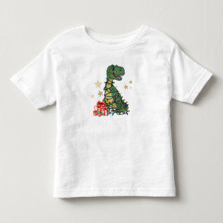 T-Rex schmückt den Saal - Lustige Dinosaurier-Weih Kleinkind T-shirt
