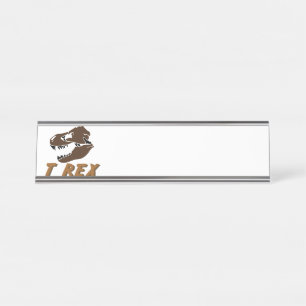 T Rex Schreibtischnamensplakette
