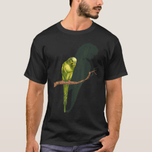 T Rex Shadow Blue Budgie Memes Parakeet Bird T-Shirt