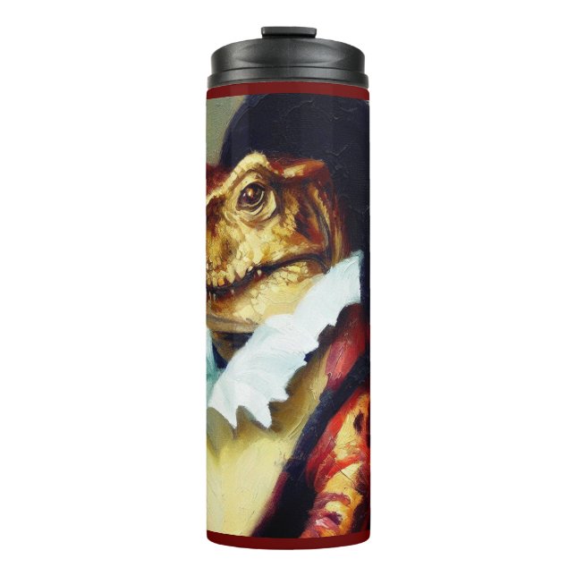 T Rex Shakespeare Thermosbecher (Vorderseite)