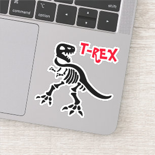 T-REX Skeleton Aufkleber