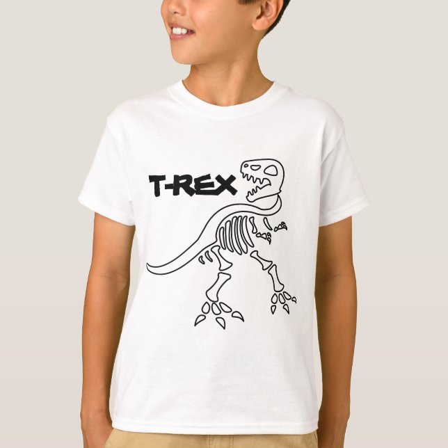 T-rex Skeleton T-Shirt (Vorderseite)