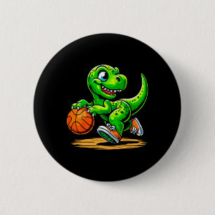 T-Rex Skelett Spieler Dinosaurier  Button