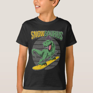 T-Rex Snowboard-Dinosaur-Snowboard  T-Shirt