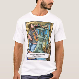 T-Rex Spiegelbild: Denke größer als groß T-Shirt