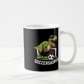 T-Rex spielt Fußball Dinosaurier Fußballspieler Kaffeetasse