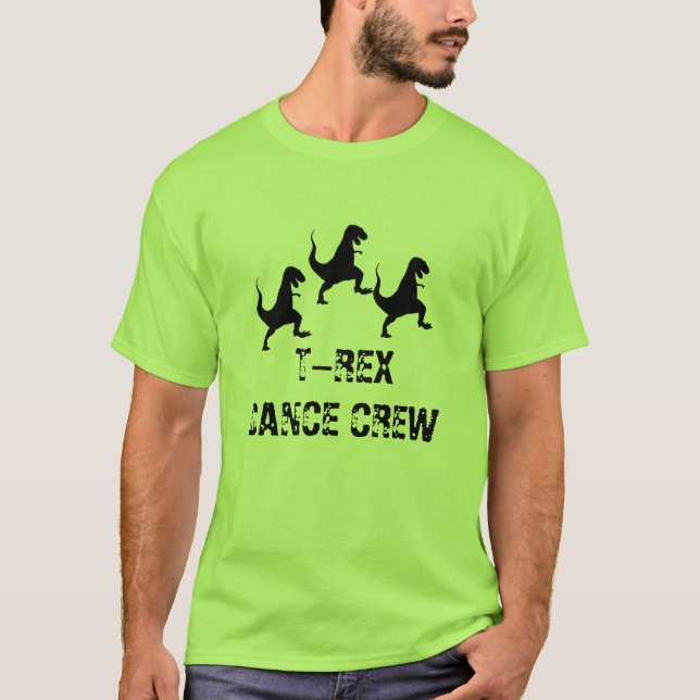 T-Rex Tanz-Crew T-Shirt (Vorderseite)
