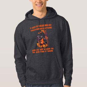 T-Rex trägt mein halbes Kostüm, das nicht frage Hoodie