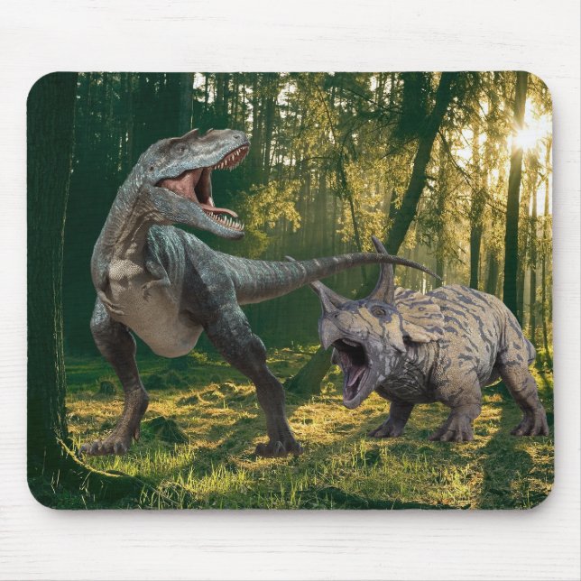 T.Rex-Triceratops Mousepad (Vorne)