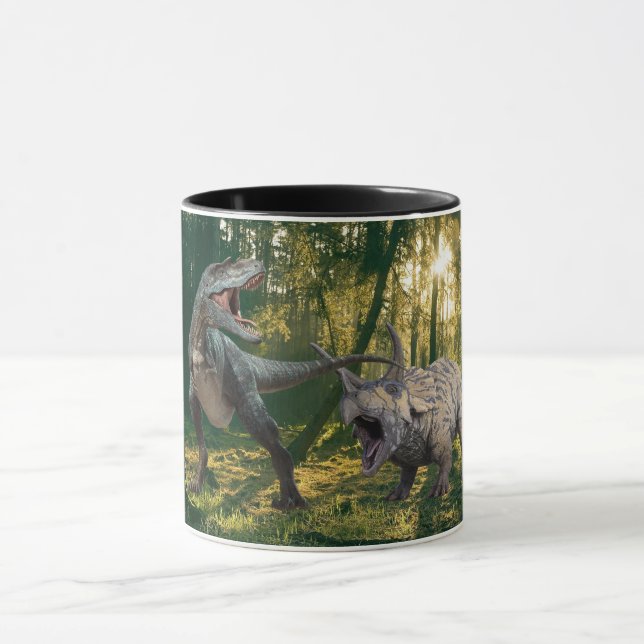 T.Rex-Triceratops Tasse (Zentrum)