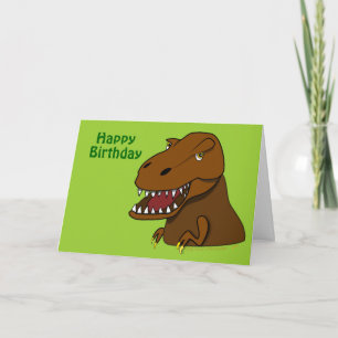 T-Rex Tyrannosaurus Rex Dinosaur Carte d'anniversa