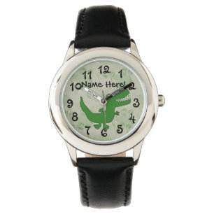 T-Rex Tyrannosaurus Rex Dinosaur Cartoon Kids Boys Armbanduhr