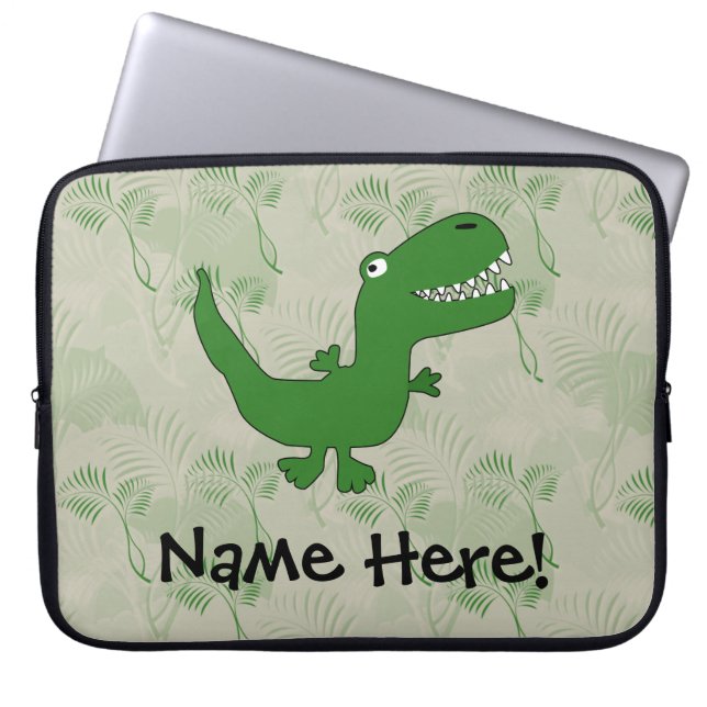 T-Rex Tyrannosaurus Rex Dinosaur Cartoon Kids Boys Laptopschutzhülle (Vorderseite)