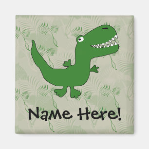 T-Rex Tyrannosaurus Rex Dinosaurier-Cartoon Magnet